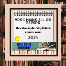 Meghalayapsc Detailed Complete Mains Printed Spiral Binding Notes-COD Facility